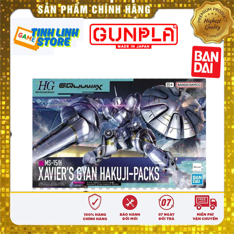 Mô Hình Lắp Ráp Bandai HG 1/144 Xavier's Gyan Hakuji-Packs (GQuuuuuuX)