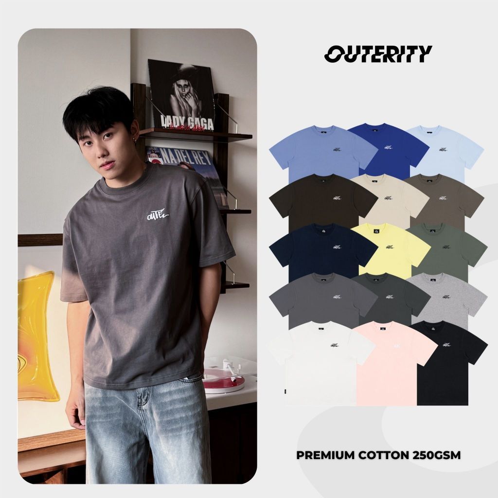 Áo Thun Trơn Outerity Symbol Form Regular Fit Cotton 100% Nam Nữ Unisex Localbrand 2026