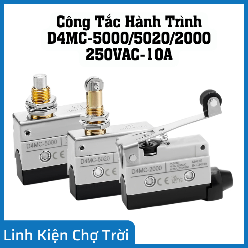 Công Tắc Hành Trình D4MC-5000 / D4MC-2000 / D4MC-5020 – 250VAC 10A – IP67