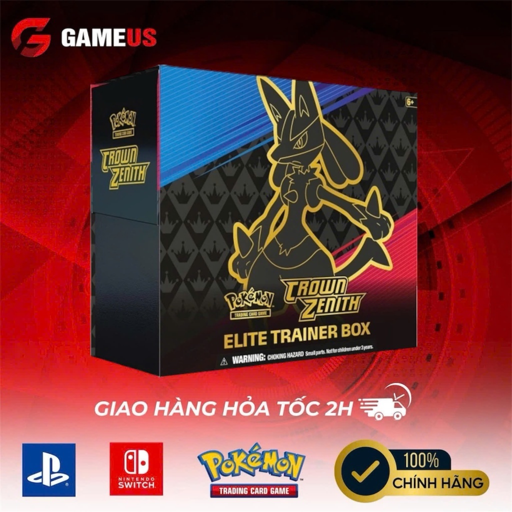 [Chính Hãng] Pokemon TCG Elite Trainer Box : Crown Zenith Box