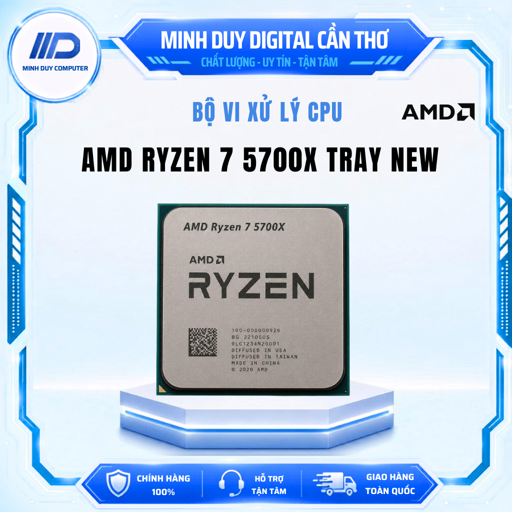 CPU AMD RYZEN 7 5700X TRAY - NEW CHÍNH HÃNG - BẢO HÀNH 3 NĂM