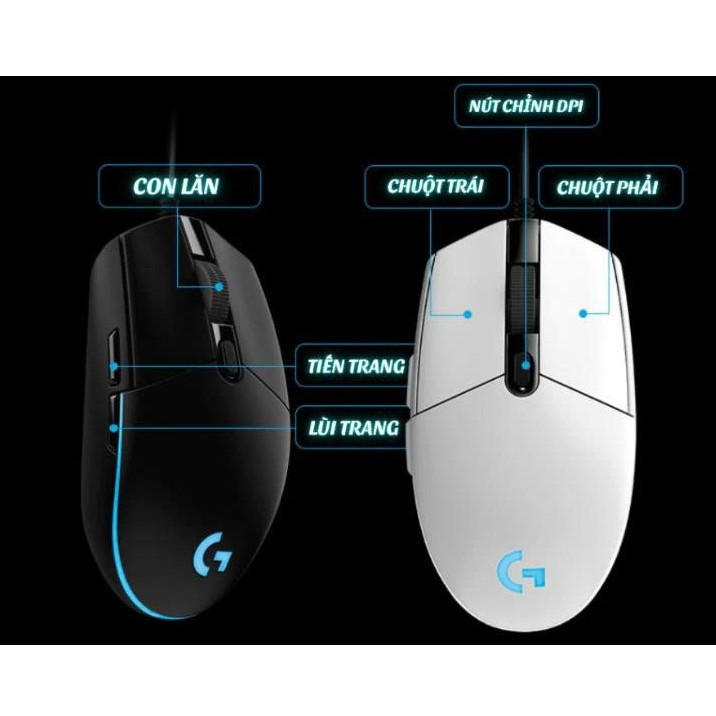 Chuột Gaming G102 – Chuột G102 Có Dây, Kiểu Dáng Hiện Đại, Siêu Nhẹ, Nhạy Bén, Dễ Sử Dụng