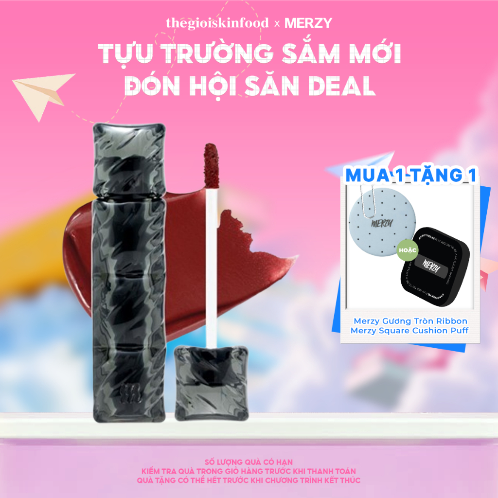 Son Phao Merzy Kem Lì Bền Màu, Lâu Trôi Puffer Velvet Tint 3.7g ThegioiSkinfood