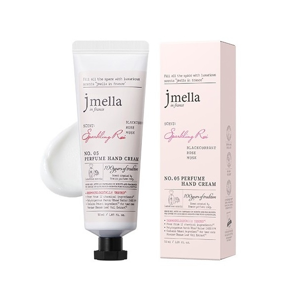Kem Dưỡng Da Tay JMELLA In France Hand Cream Hương Nước Hoa, Mềm Mại, Không Bết Dính
