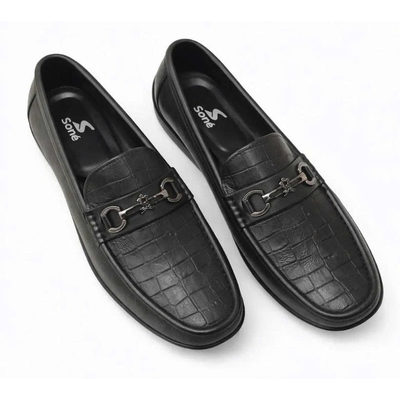 Soné Giày Loafer Nam Horsebit Da Mềm