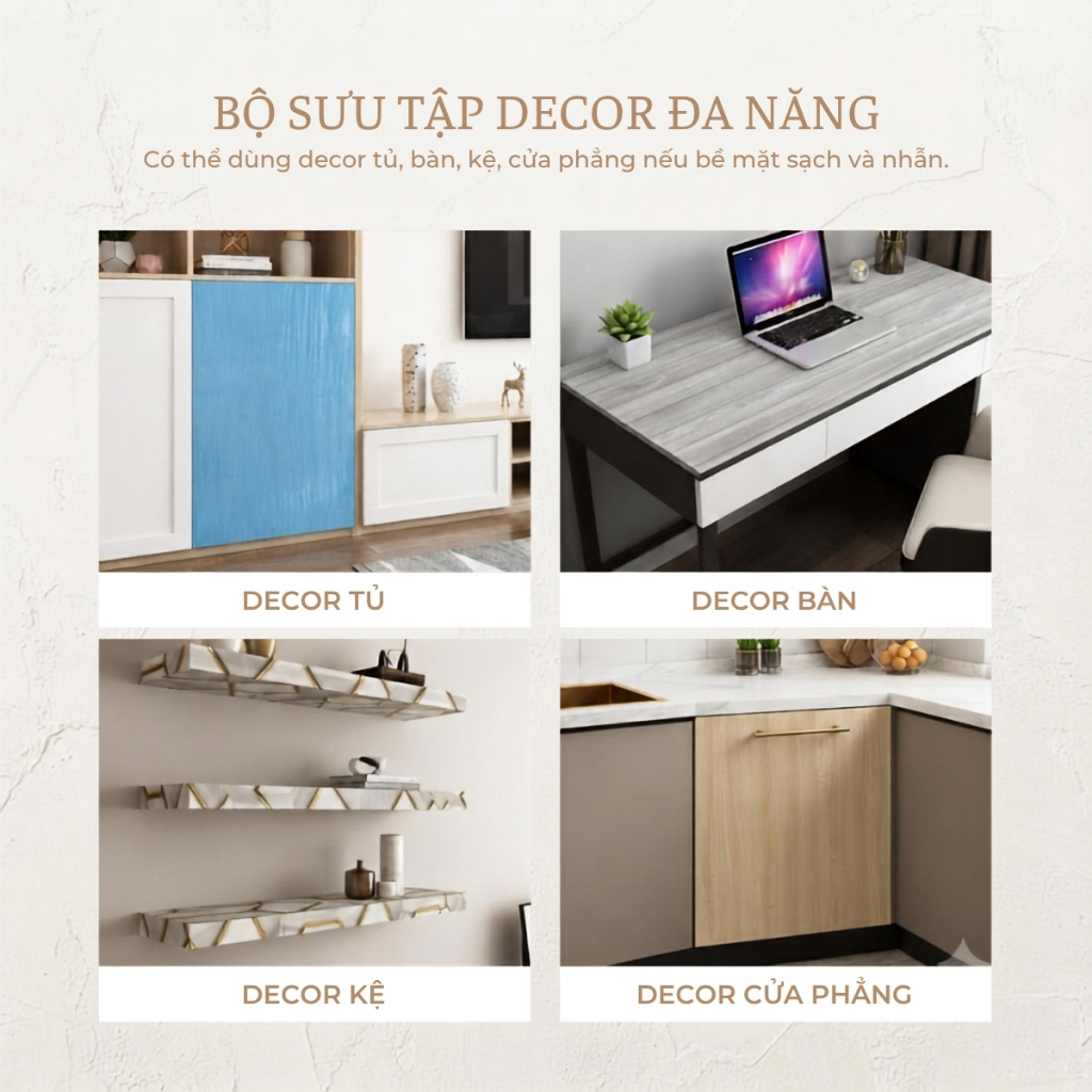 Giấy dán tường vân gỗ 10m x 45cm có keo sẵn - ảnh 3