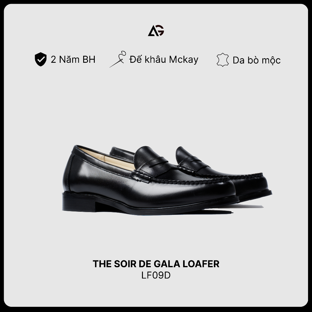 Giày Da Loafer Nam The Soir De Gala Loafer Da Bò Cao Cấp Bảo Hành 2 Năm August Shoes LF09