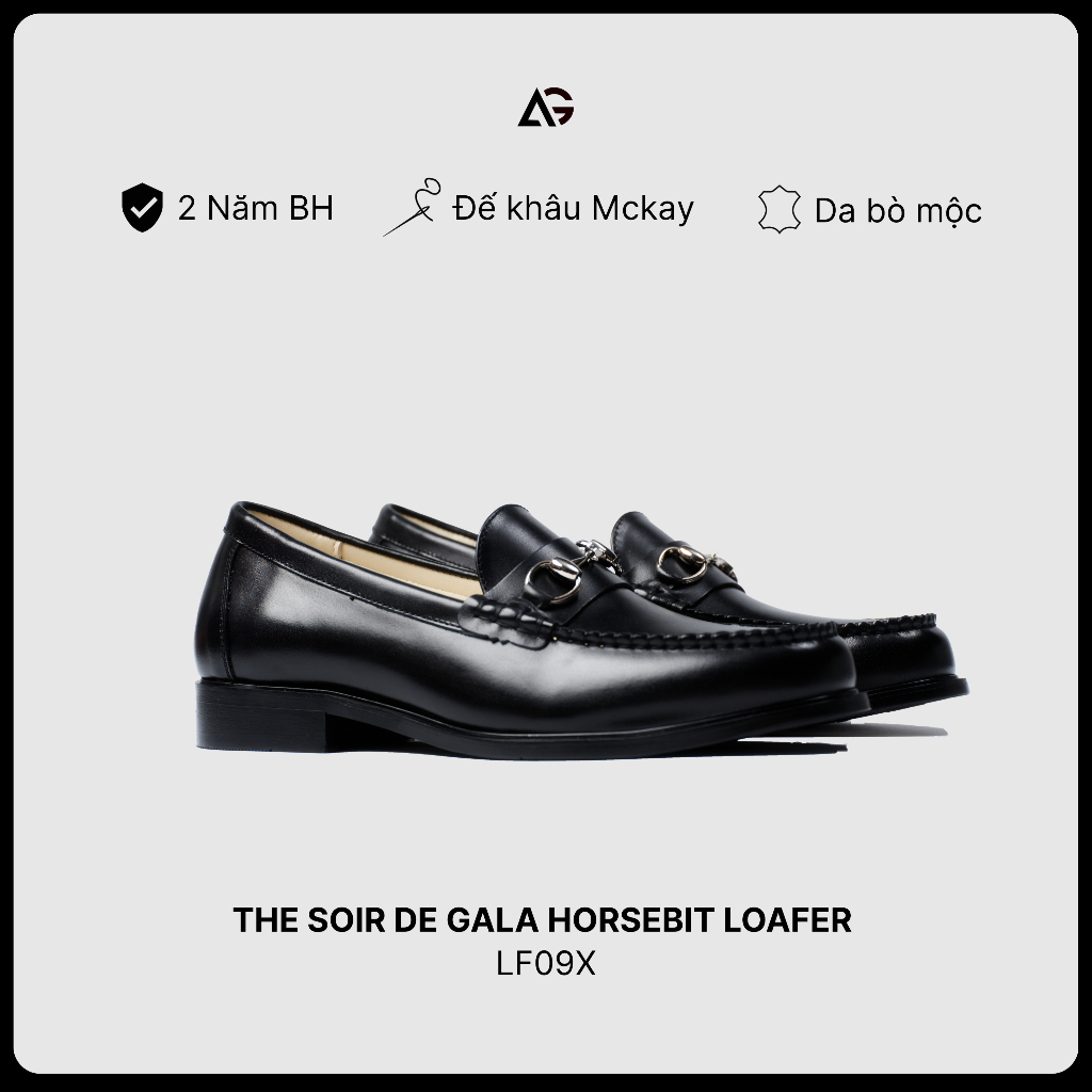 Giày Da Loafer Nam The Soir De Gala Horsebit Loafer Da Bò Cao Cấp Bảo Hành 2 Năm August Shoes LF09