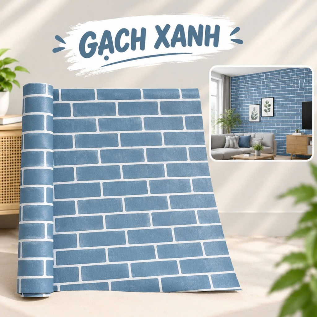 Giấy dán tường vân gỗ 10m x 45cm có keo sẵn - ảnh 8