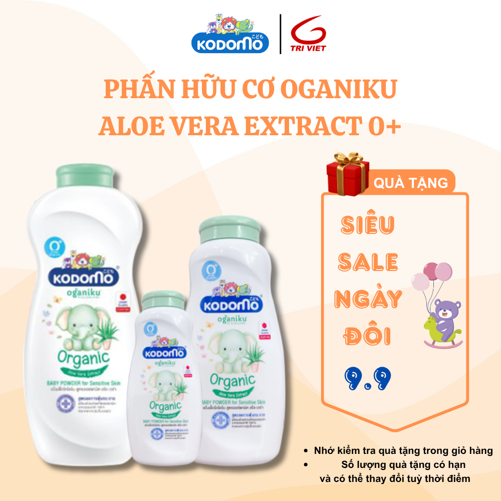 Phấn trẻ em Kodomo Oganiku Organic Aloe Vera Extract