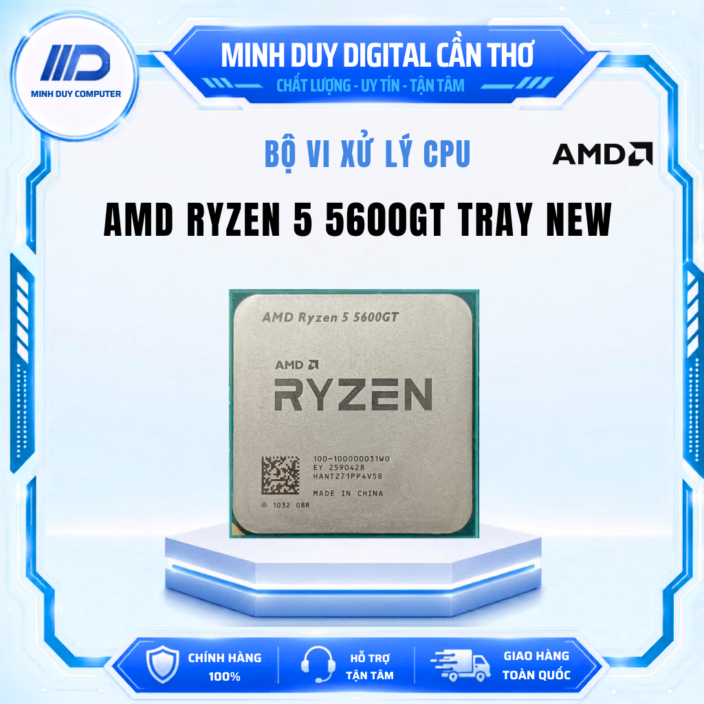 CPU AMD RYZEN 5 5600GT TRAY - NEW CHÍNH HÃNG - BẢO HÀNH 3 NĂM