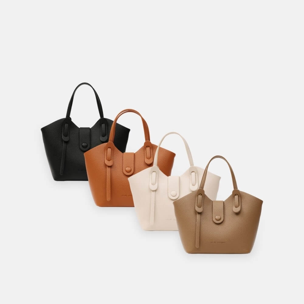 LEMINO TOTE BAG - Túi Xách Nữ Dáng Tote Mini - Da PU Cao Cấp - Dáng Thanh Lịch - Đi Làm Công Sở - LE BY LEMINO LBL23422