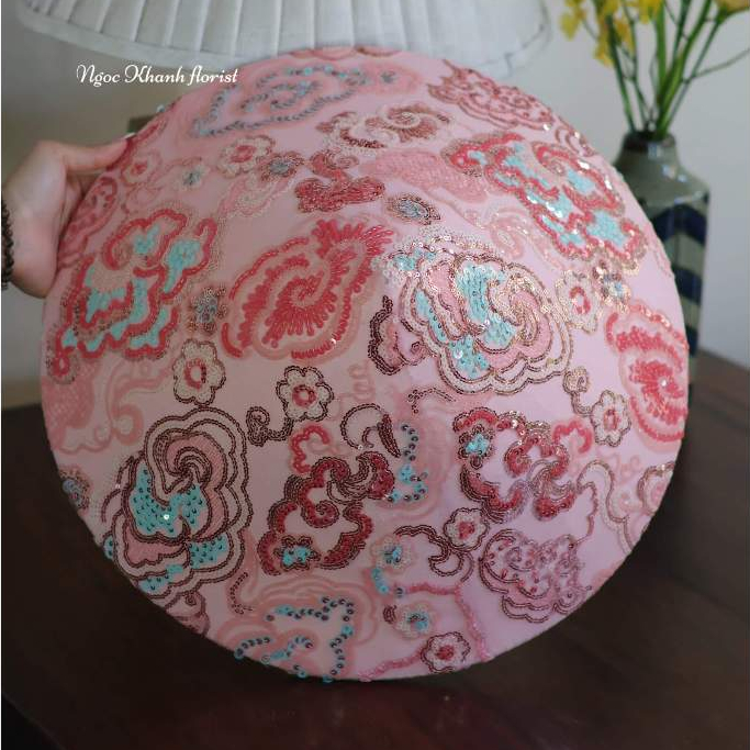 Nón Kim Sa Mây Hồng - Nón Dâu, Nón Chụp Hình - Nón Lá Rước Dâu - Nón Cưới Hỏi - Nón Vu Quy - Nón Dâu Handmade