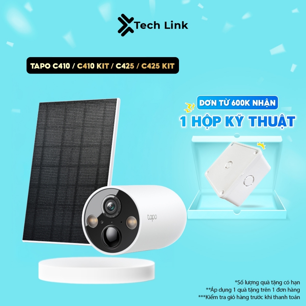 [Độ Phân Giải 2K QHD] Camera Không Dây TP-Link Tapo C410 / C410 KIT / C425 / C425 KIT, Chống Nước, C