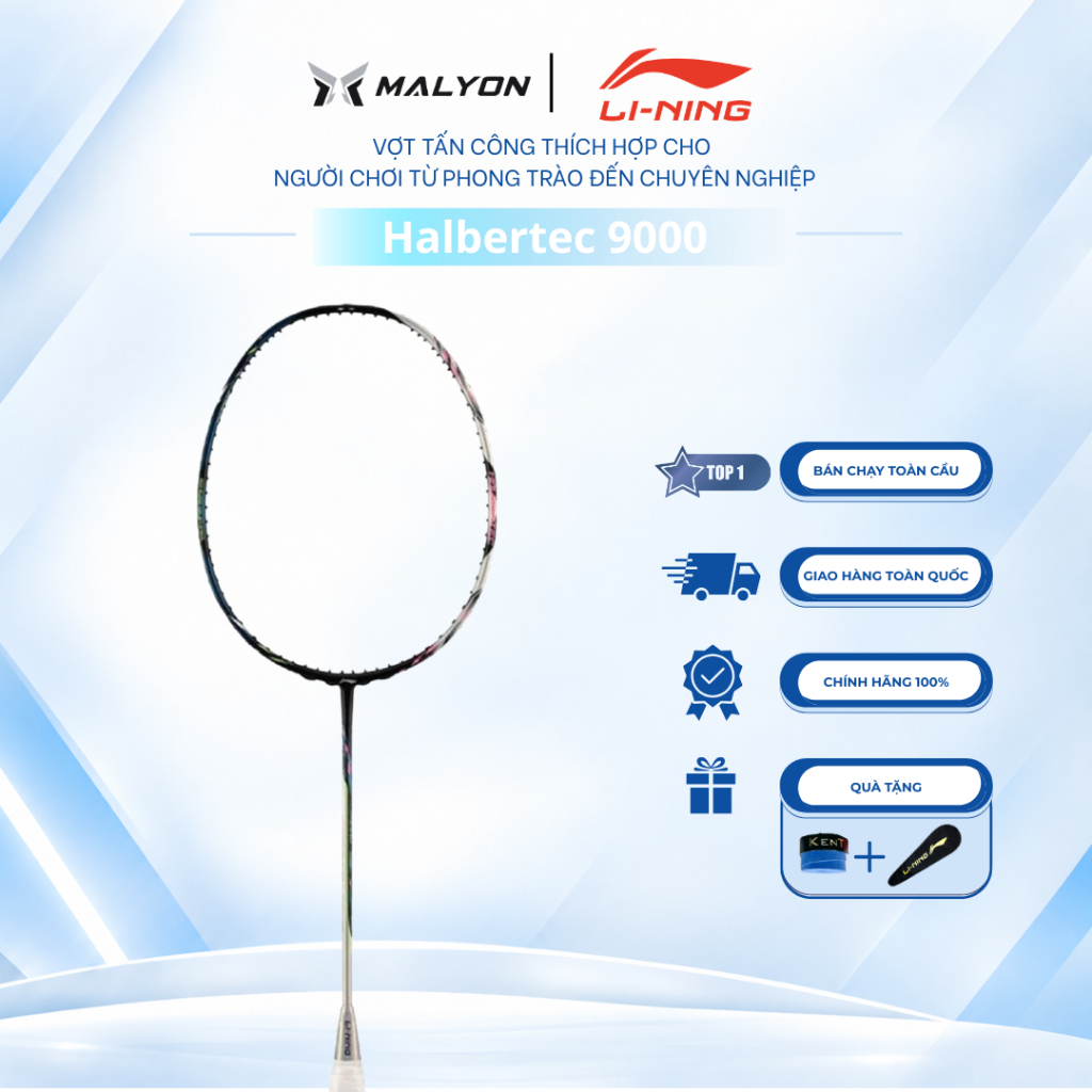 Vợt cầu lông Lining Halbertec 9000 Power  , Màu Mới