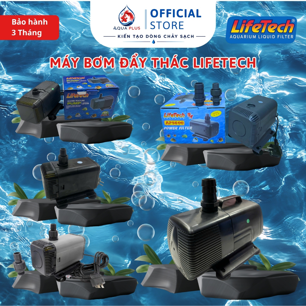 [Chính Hãng LIFETECH ]Máy Bơm Hồ Koi - Máy Bơm Đẩy Thác - Tiểu Cảnh Sân Vườn AP4500 AP5300 AP5400 AP