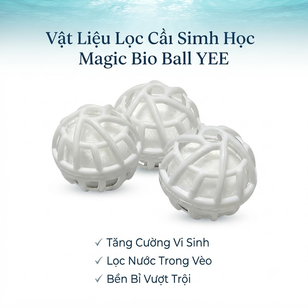 Vật Liệu Lọc Cầu Sinh Học Magic Bio Ball YEE, Bio Ball Lọc Bể Cá Hồ Cá, Vật Liệu Lọc Nước Cá Cảnh