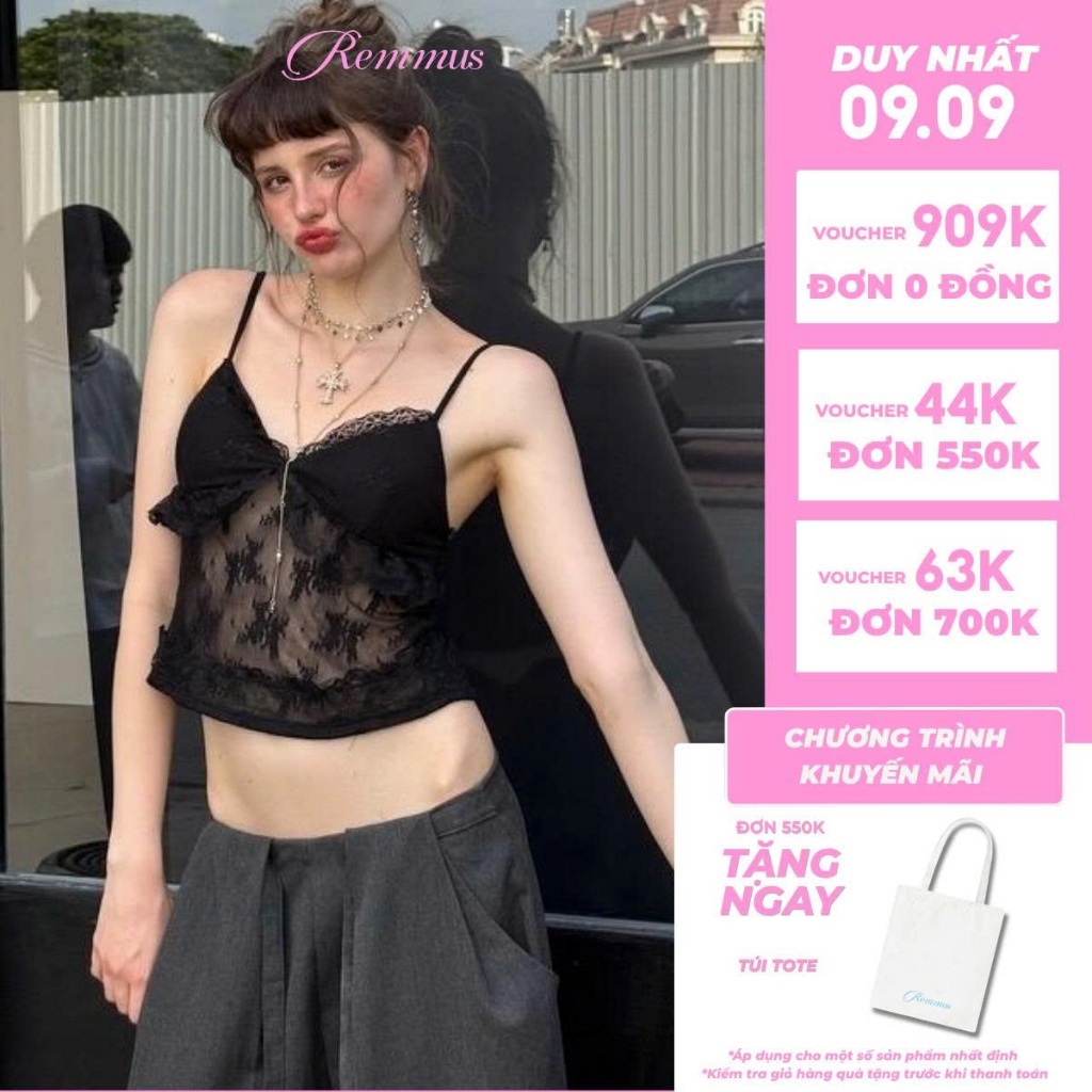 Veil Bra - Áo hai dây chất liệu ren dệt kim mềm không ngứa Remmus - BST The Bunny Tales