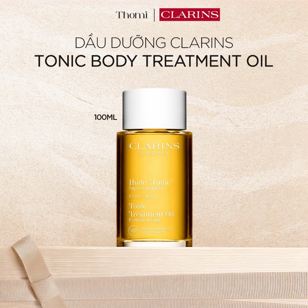 Dầu Dưỡng Thể Săn Chắc Ngăn Ngừa Rạn Da Clarins Tonic Body Treatment Oil 100Ml