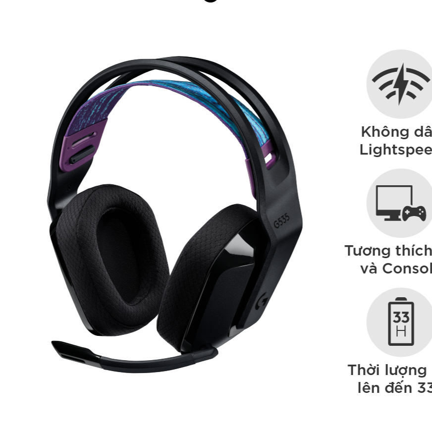 [Thanh Lý, Mất Seal, Móp Hộp] Tai nghe Gaming Logitech G535