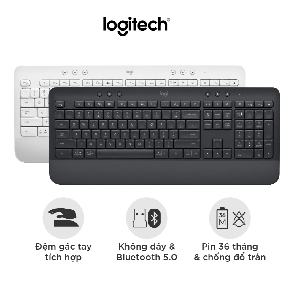 [Thanh lý, mất seal, móp hộp] Bàn phím Bluetooth Logitech K650