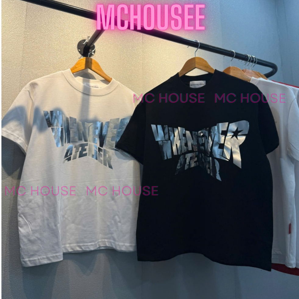 Áo Thun Whenever Tráng Gương Nam Nữ Form Rộng MC House Chất Vải Cotton Co Giãn Thoáng Mát