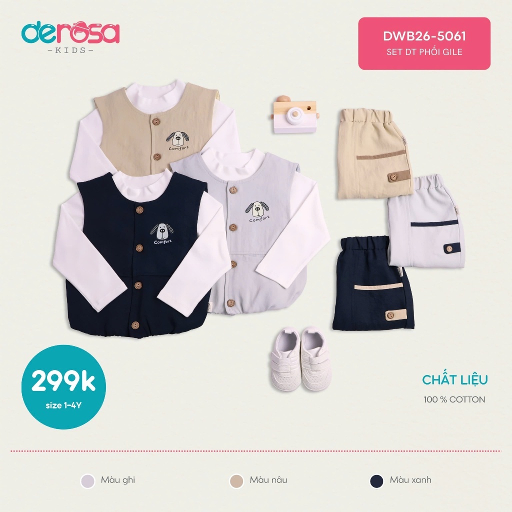 SET DT PHỐI GILE Derosa Kids (1-4Y) DWB26-5061