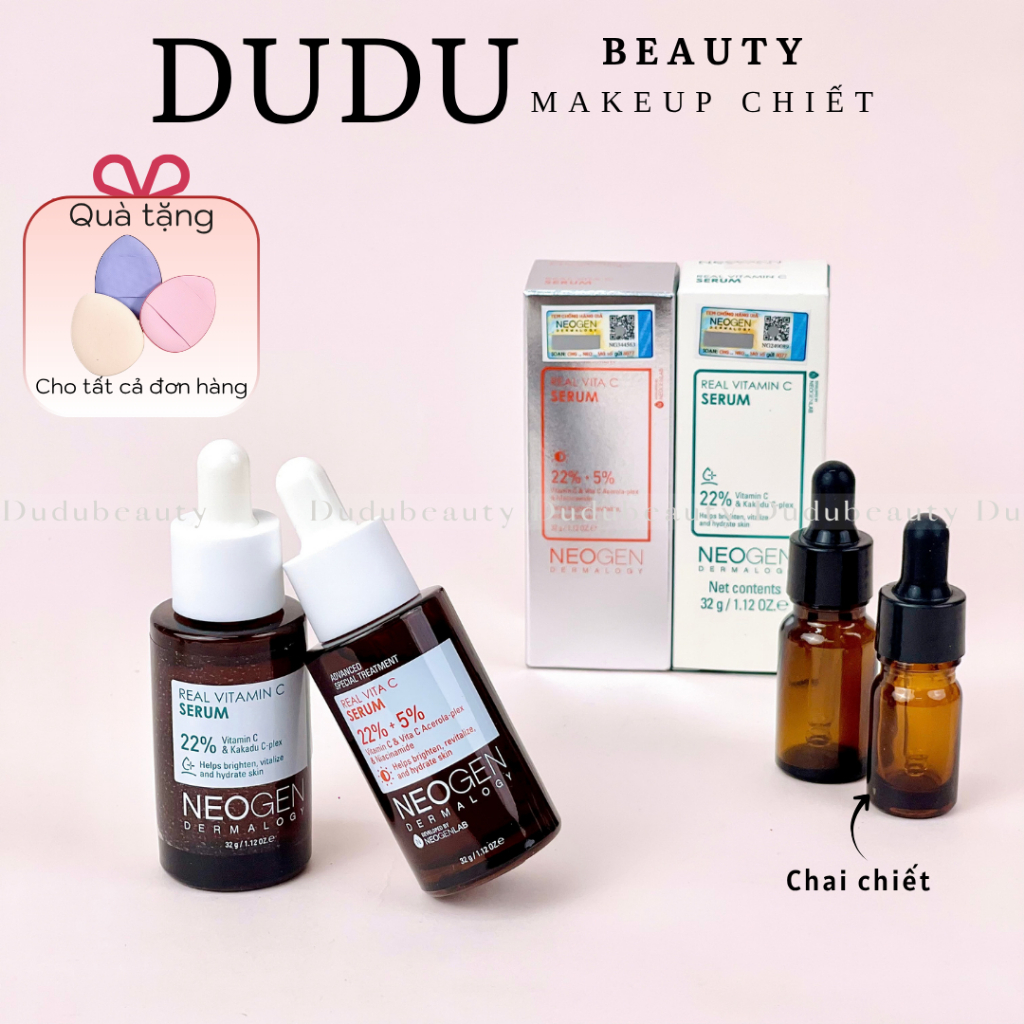 Tinh Chất Neogen Vitamin C SAP Neogen Dermalogy Real Vita C Kakadu 22% Serum 32g Mờ Thâm Dưỡng Trắng