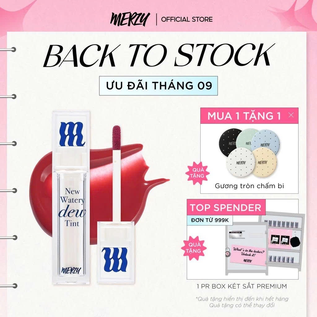 [Livestream] Son Tint Bóng Merzy The Watery Dew Tint 4g