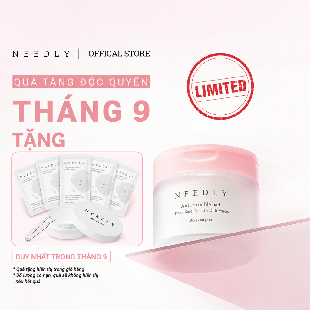 Toner Pad Needly Anti-Trouble Làm Sạch Bã Nhờn Căng Bóng 250G 60 Miếng
