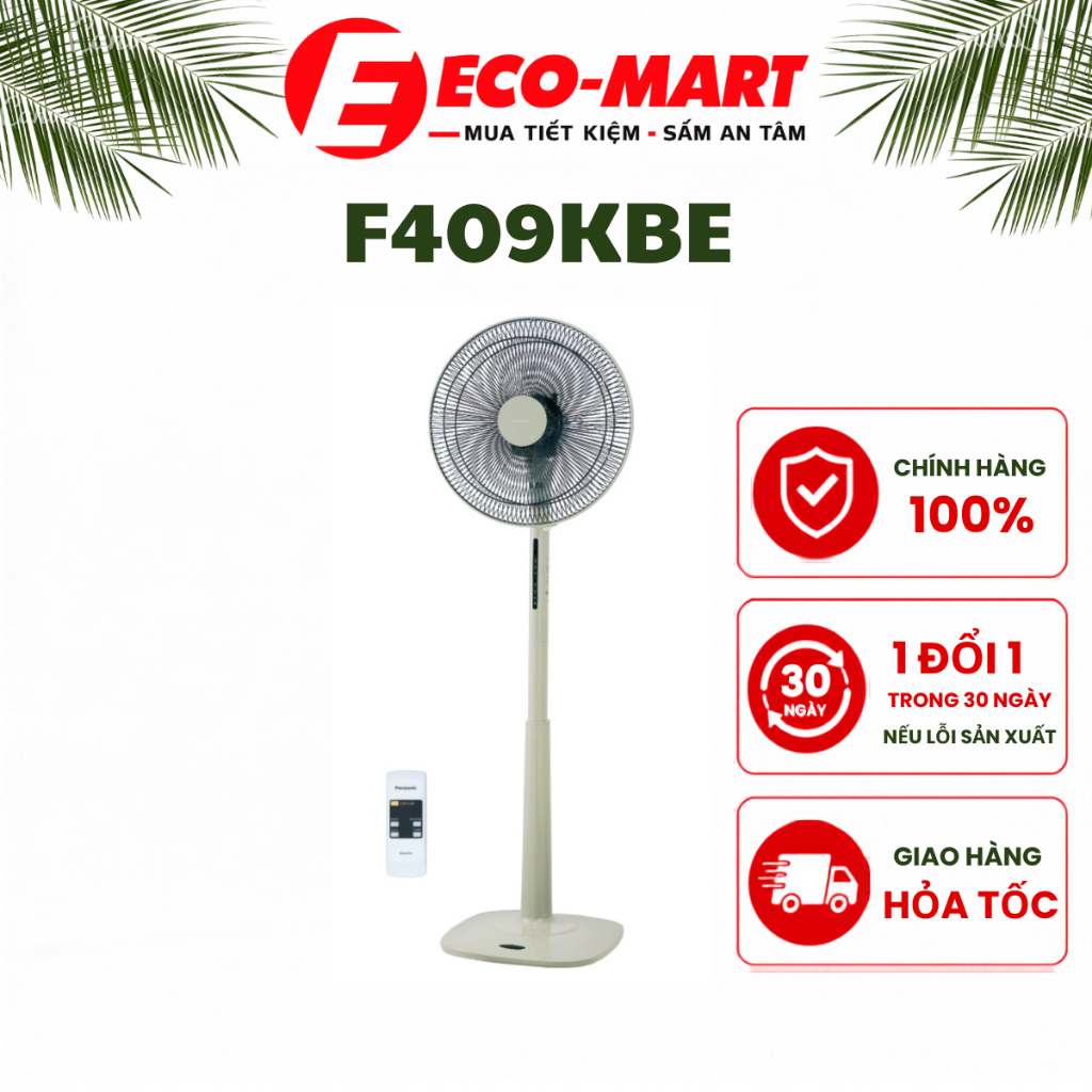 Quạt đứng Panasonic F409KBE (màu be )