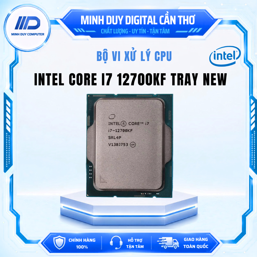 CPU INTEL CORE I7 12700KF TRAY NEW - CHÍNH HÃNG - BẢO HÀNH 36 THÁNG
