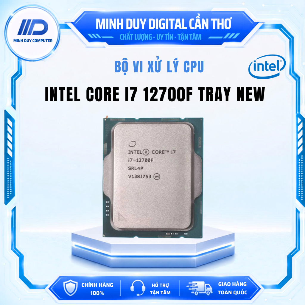 CPU INTEL CORE I7 12700F TRAY NEW - CHÍNH HÃNG - BẢO HÀNH 36 THÁNG