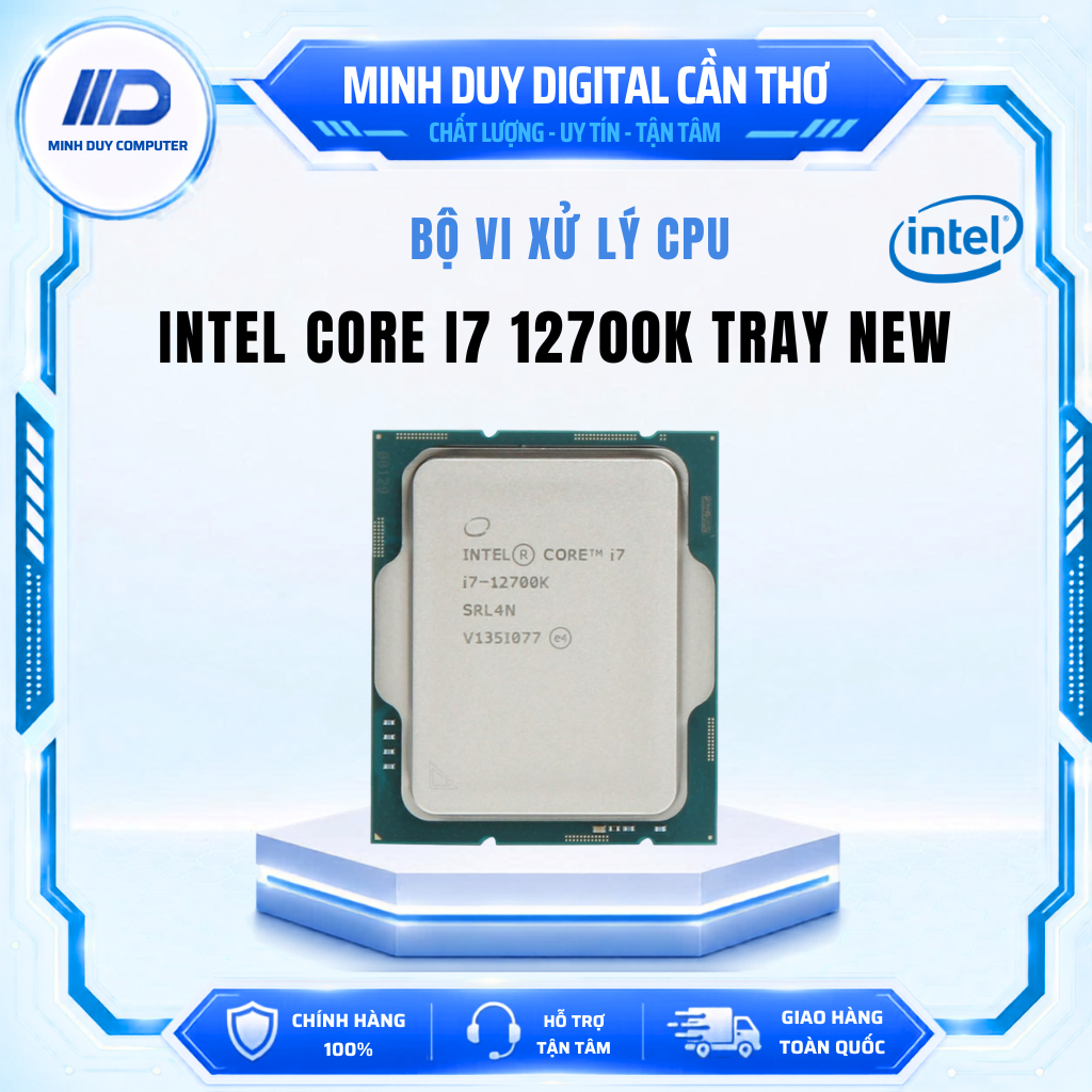 CPU INTEL CORE I7 12700K TRAY NEW - CHÍNH HÃNG - BẢO HÀNH 36 THÁNG