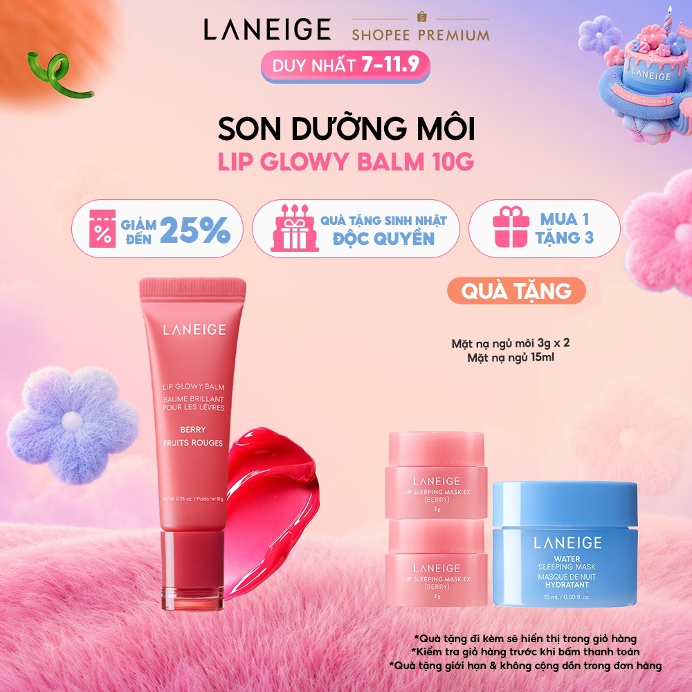 Son dưỡng môi LANEIGE Lip Glowy Balm 10g