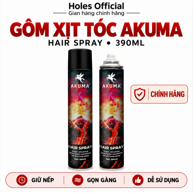 Gôm xịt tóc Akuma Hair Spray
