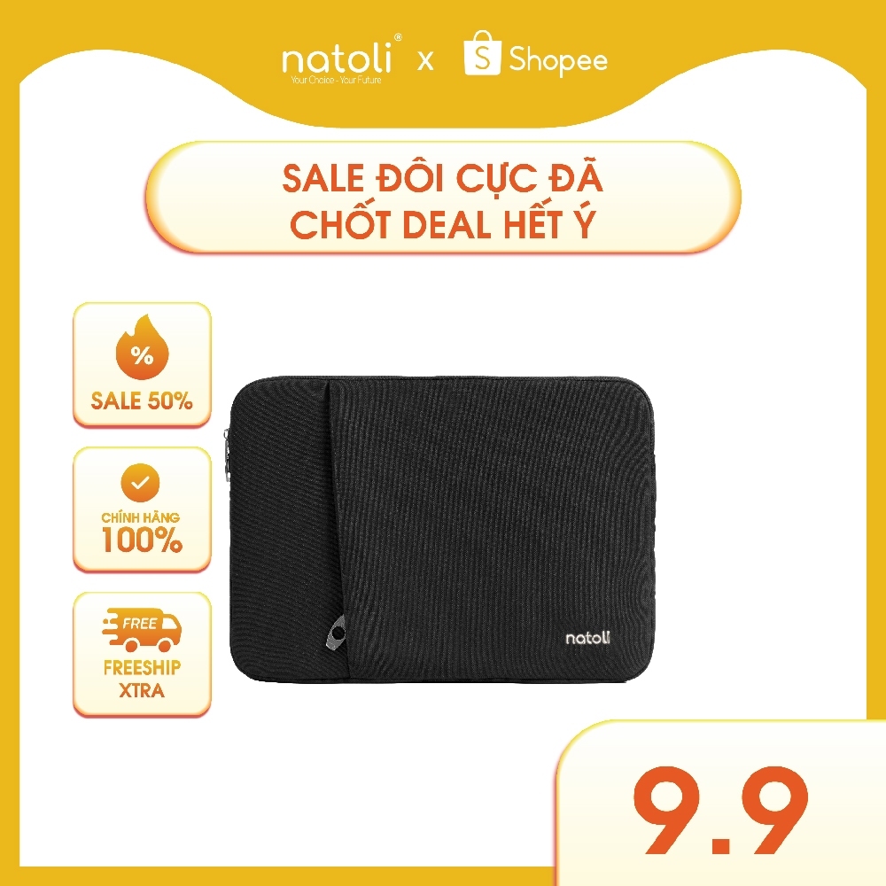 Túi Chống Sốc Laptop thương hiệu NATOLI đủ size dày dặn kháng nước BST Eager Laptop Bag T7