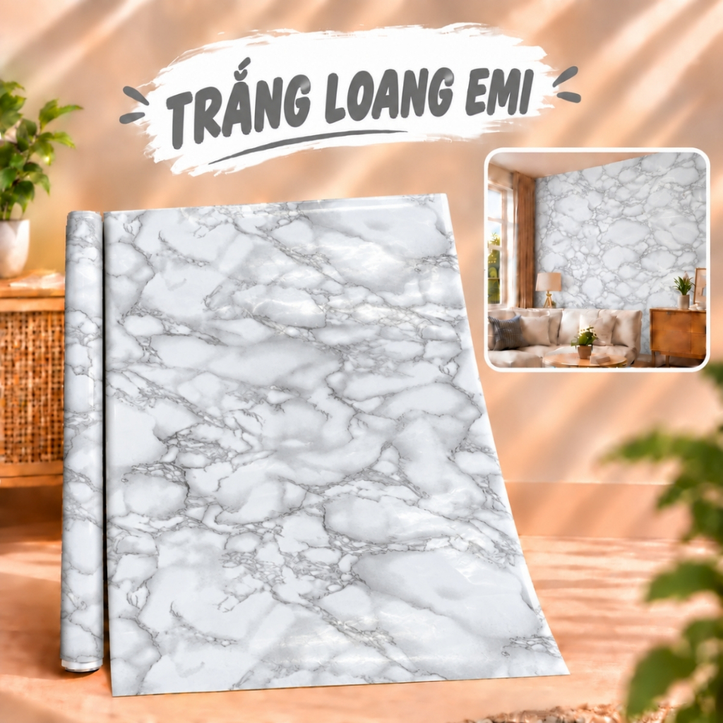 Giấy dán tường họa tiết hoa văn 10m x 45cm có keo sẵn - ảnh 14
