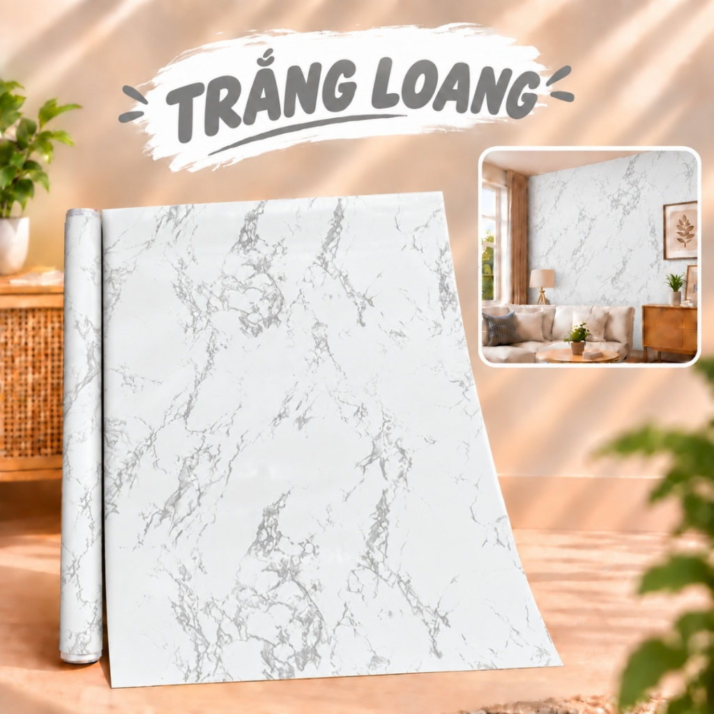Giấy dán tường họa tiết hoa văn 10m x 45cm có keo sẵn - ảnh 15