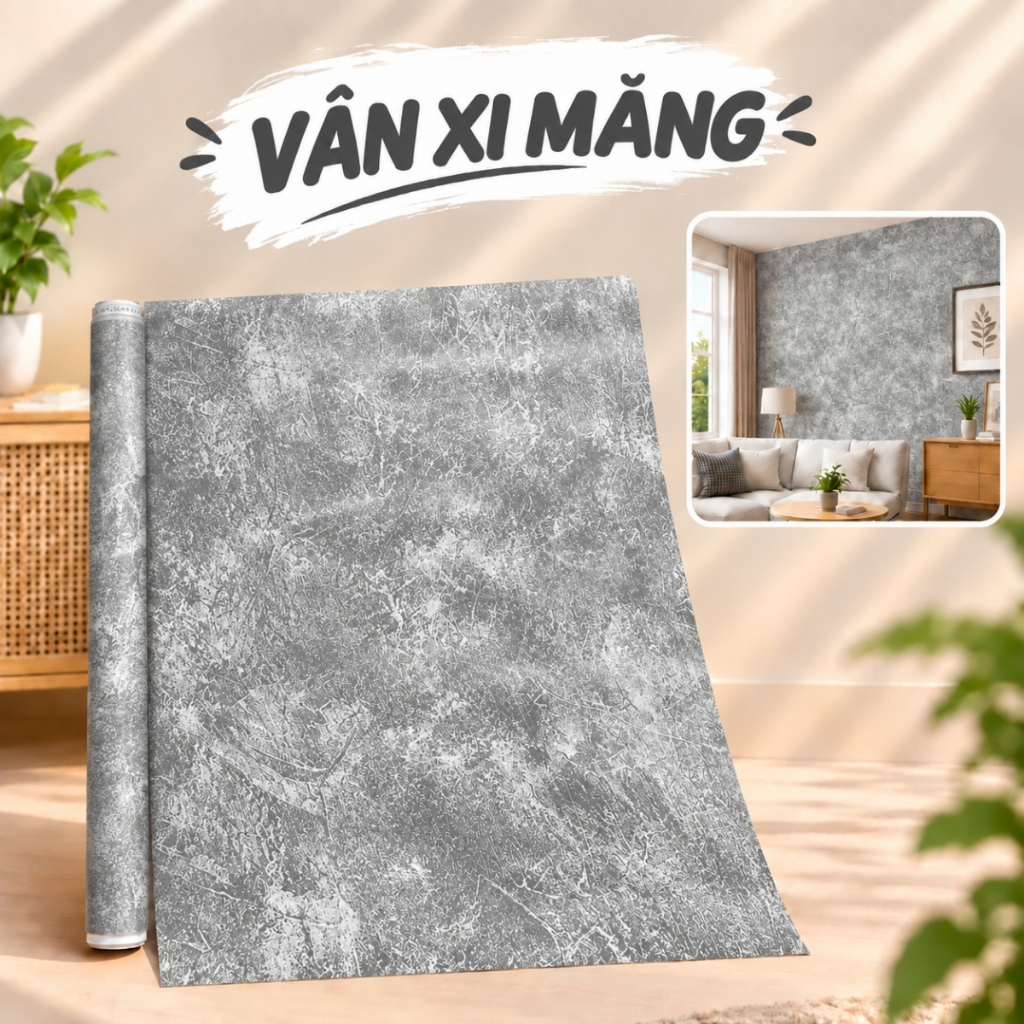 Giấy dán tường họa tiết hoa văn 10m x 45cm có keo sẵn - ảnh 10