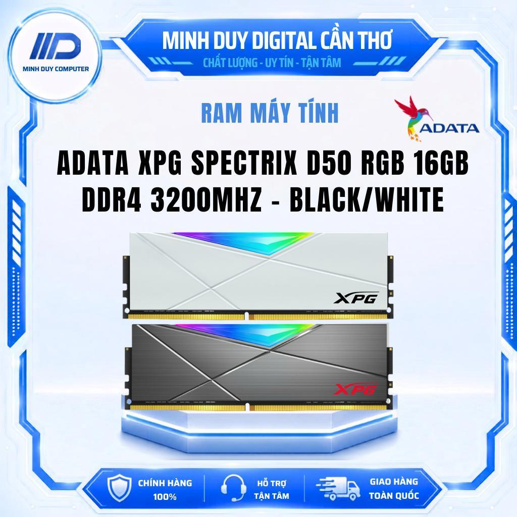 RAM ADATA XPG D50 SPECTRIX 16GB DDR4 3200 - MÀU XÁM/TRẮNG NEW - CHÍNH HÃNG - BẢO HÀNH 3 NĂM