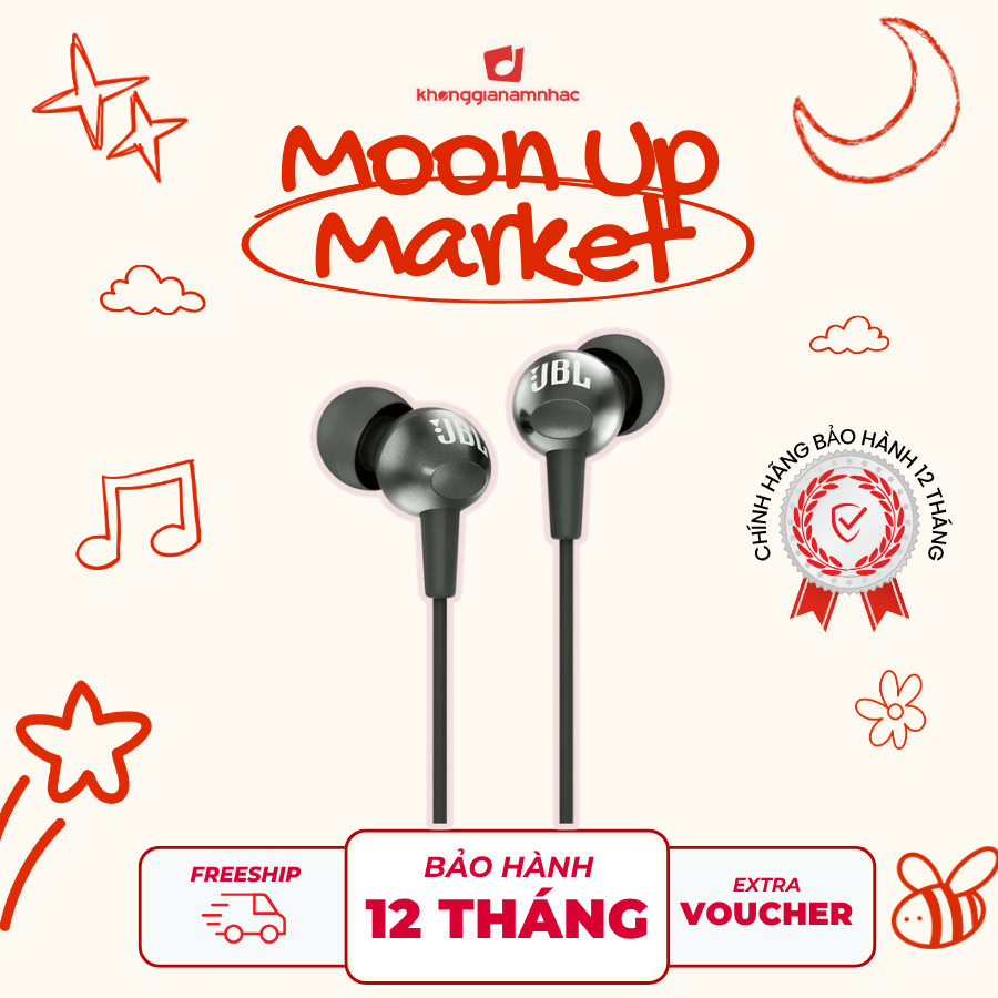 Tai Nghe Nhét Tai Có Dây JBL C200SI Cổng Aux 3.5 - Chính hãng PGI