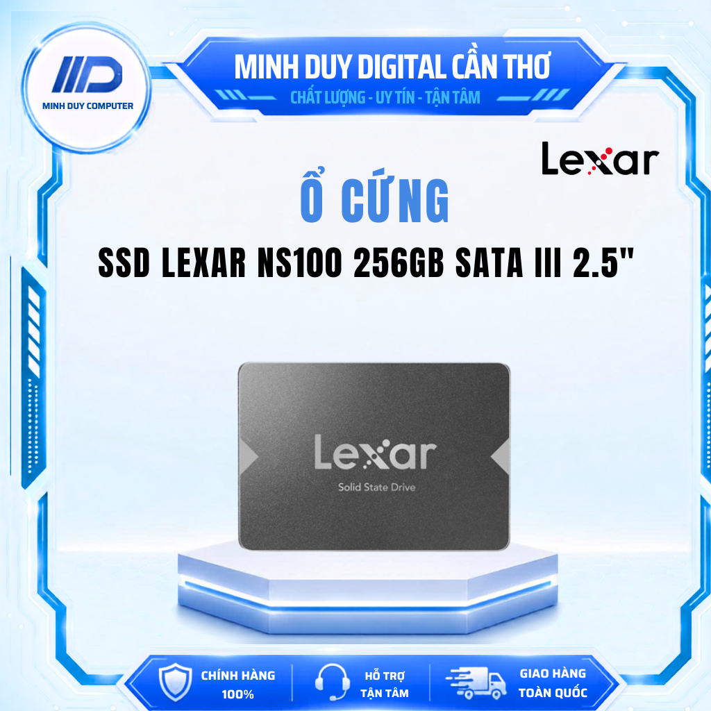 SSD LEXAR NS100 256GB SATA III 2.5" - HÀNG CHÍNH HÃNG BẢO HÀNH 3 NĂM