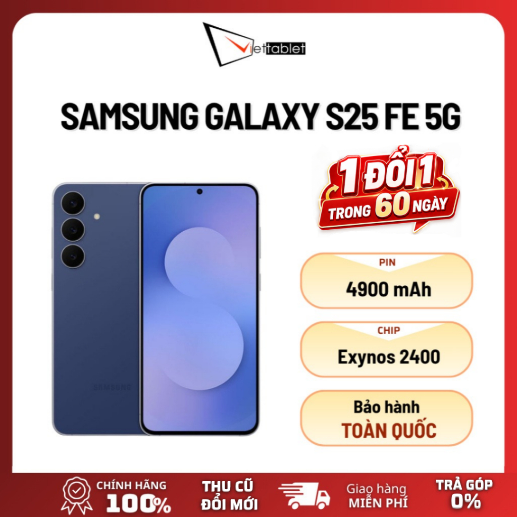 [Bản Demo] Điện Thoại Samsung Galaxy S25 FE 5G (8GB - 128GB) - Bảo hành 6 tháng
