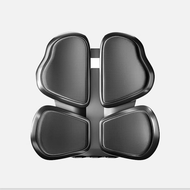 Đệm Tựa Lưng Ô Tô Công Thái Học 4 Vùng - Lò Xo Giảm Xóc, Rãnh Thoáng Khí 3D