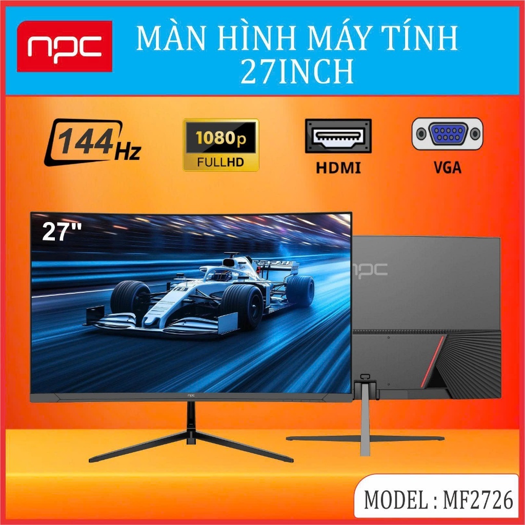 Màn Hình NPC 27Inch Cong 144Hz - Model MF2726-V | Bảo hành 36 tháng 