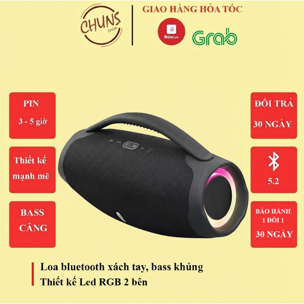 Loa bluetooth Không Dây Bbox Công Suất Khủng Âm Hay - Bass Căng - Nghe Cực Đã…