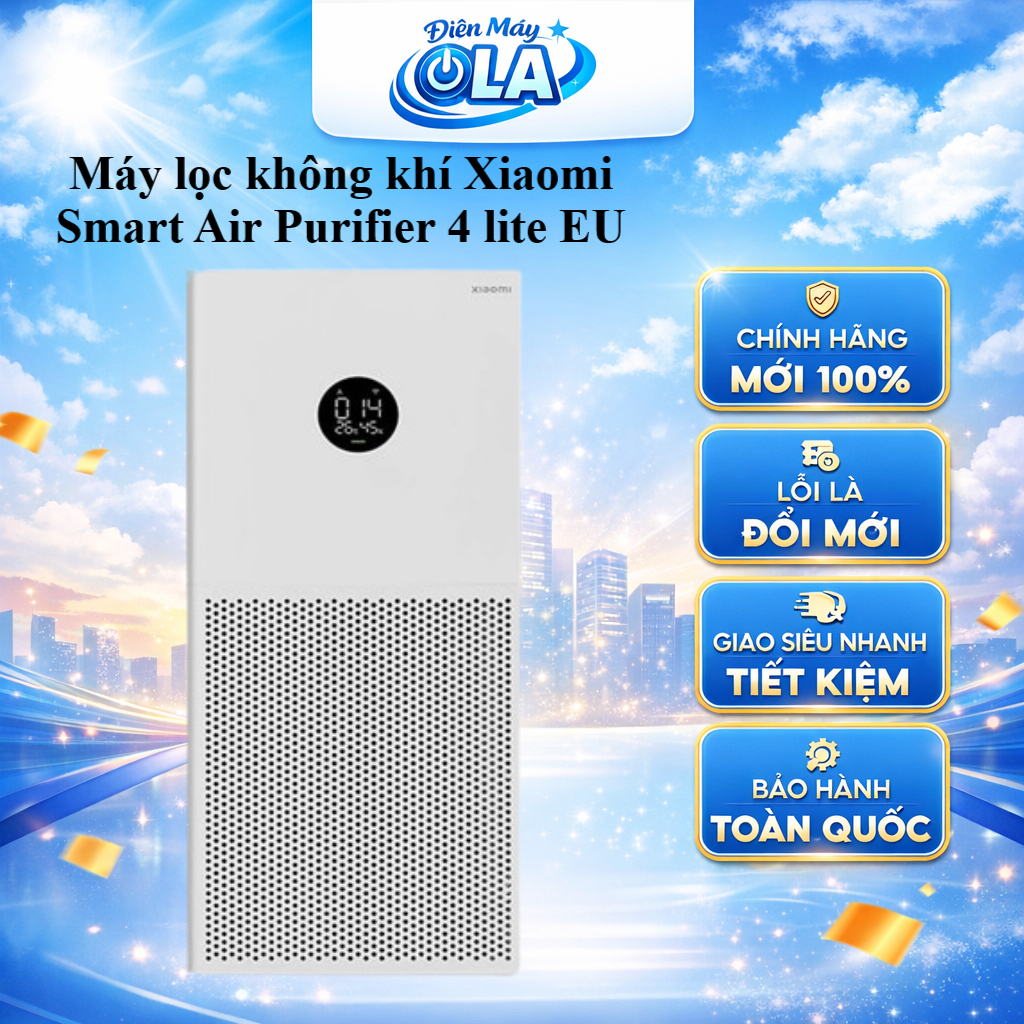 (TOÀN QUỐC) - 4 LITE EU - Máy lọc không khí Xiaomi Smart Air Purifier 4 lite EU