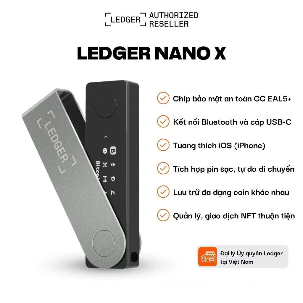 [Đại Lý Ủy Quyền] Ví lạnh Ledger Nano X