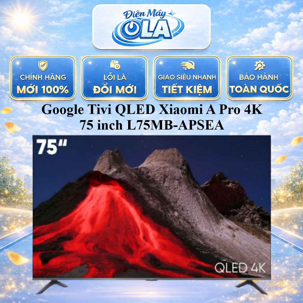 (HCM) - L75MB-APSEA - Google Tivi QLED Xiaomi A Pro 4K 75 inch L75MB-APSEA
